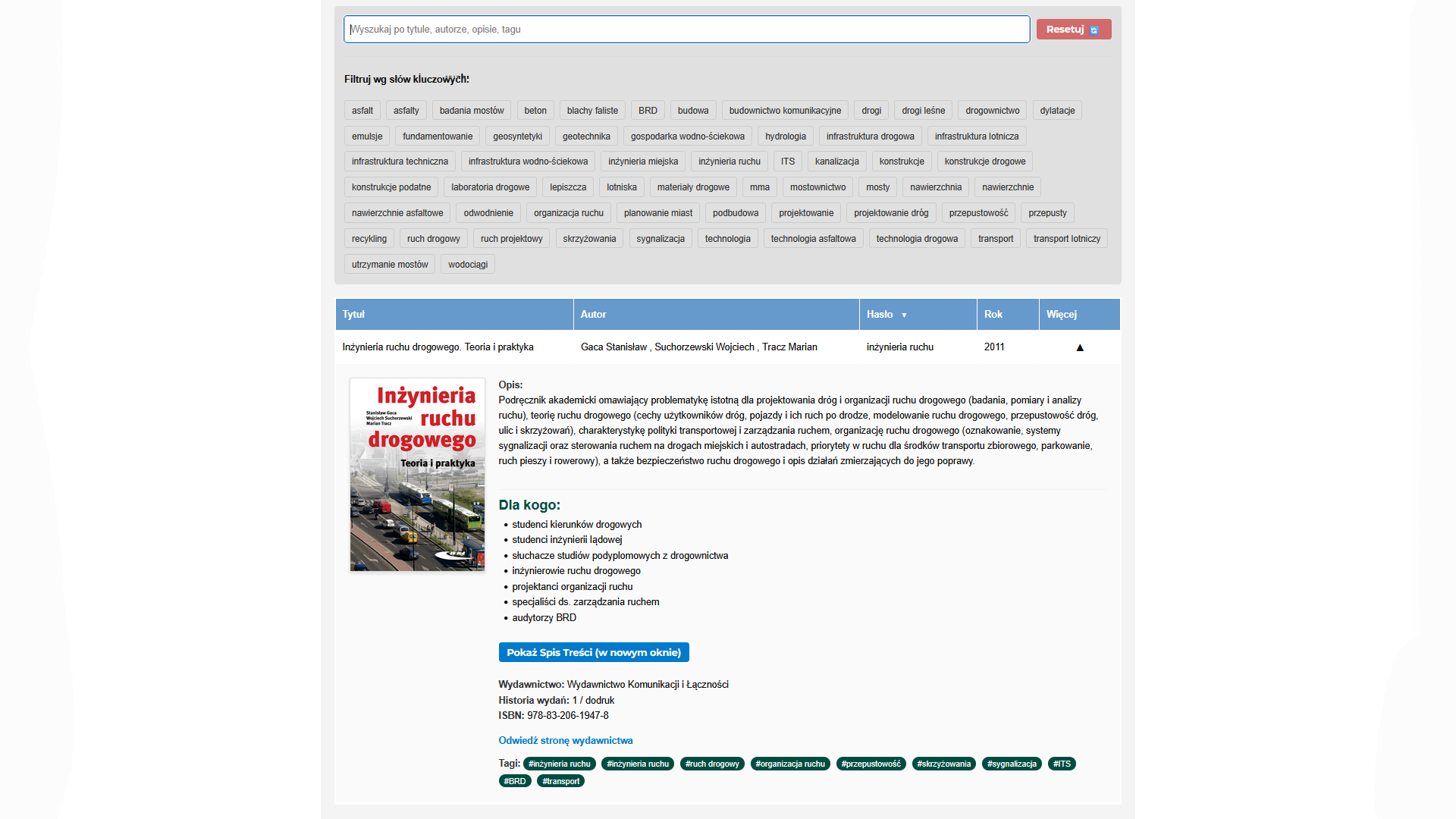 Literatura Inżynierska – Praktyczne Zestawienie Publikacji dla Branży Drogowej i Transportowej strona główna